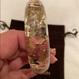 Louis Vuitton Clear and Gold Bangle